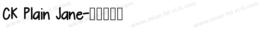 CK Plain Jane字体转换